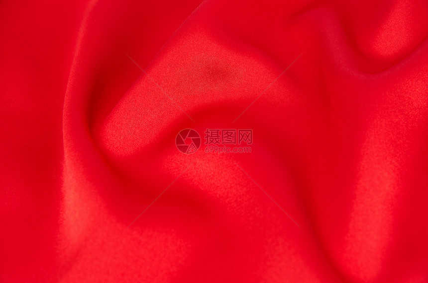 红色沙丁或丝织作为背景图片