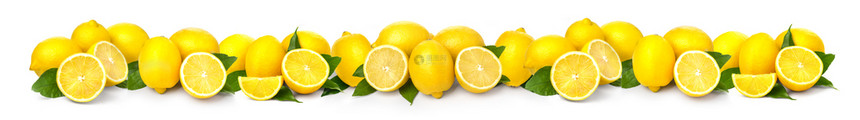 白色背景上紧贴的边柠檬背景柑橘图片