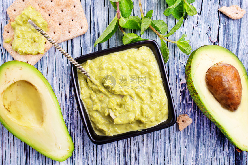 DipSauceGuacamole与avocadoAvocado扩散图片