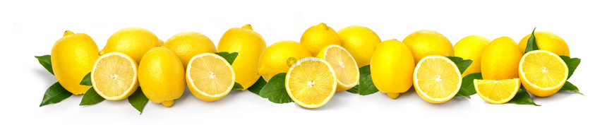白色背景上紧贴的边柠檬背景柑橘图片