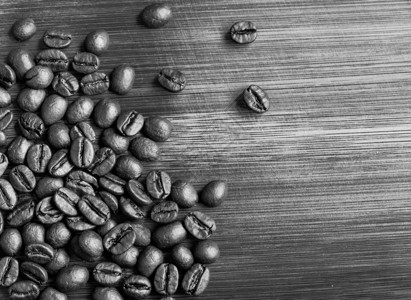 咖啡豆黑白图片