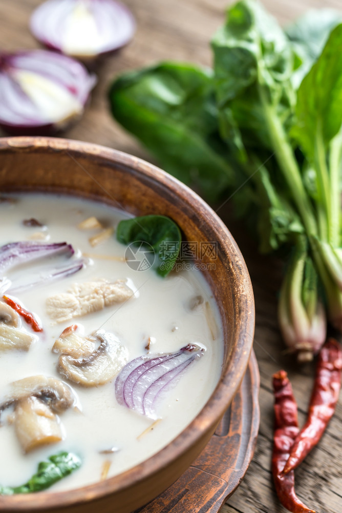泰国椰子奶油汤图片
