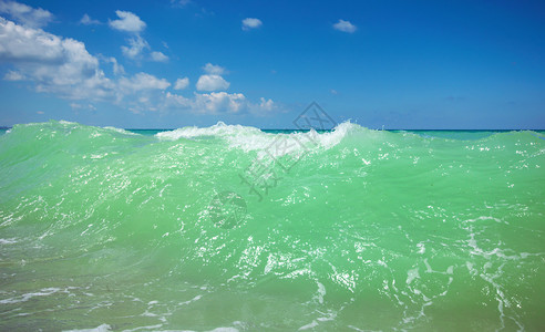 海浪微风自然构成图片