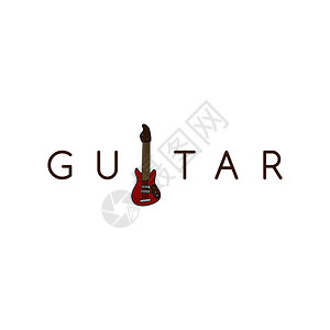 摇滚吉他乐器背景图片