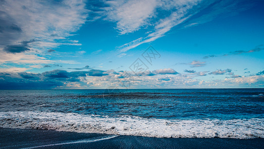 透明青蓝色海浪水生海浪的背景拍摄背景