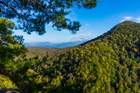 自然和山区背景图片