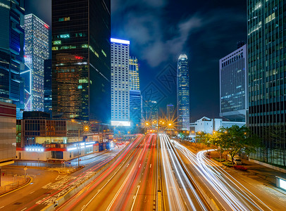 香港金融区街景图片