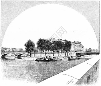 IleSaintLouis1890年巴黎AugusteVITU1890年图片