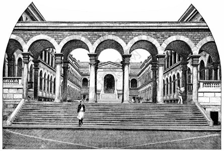 1890年在巴黎奥古斯丁维京大学1890年图片