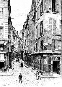 StreetBievre1890年巴黎AugusteVITU图片
