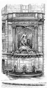 Cuvier喷泉1890年巴黎AugusteVITU1890年图片