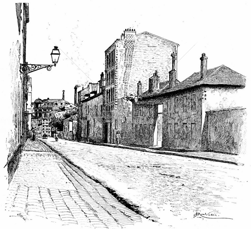 CampdeAlouette街1890年巴黎AugusteVITU1890年图片