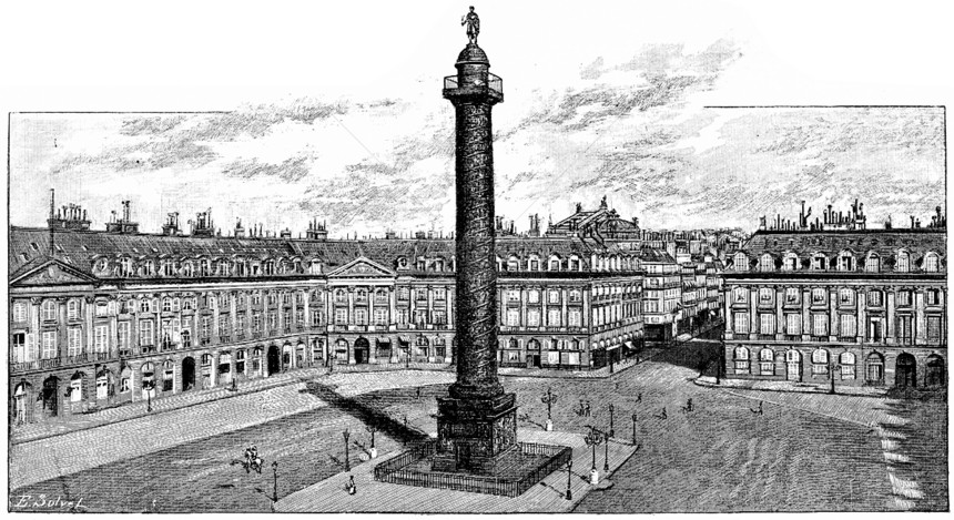 Vendome和列重写插图巴黎AugusteVITU1890图片