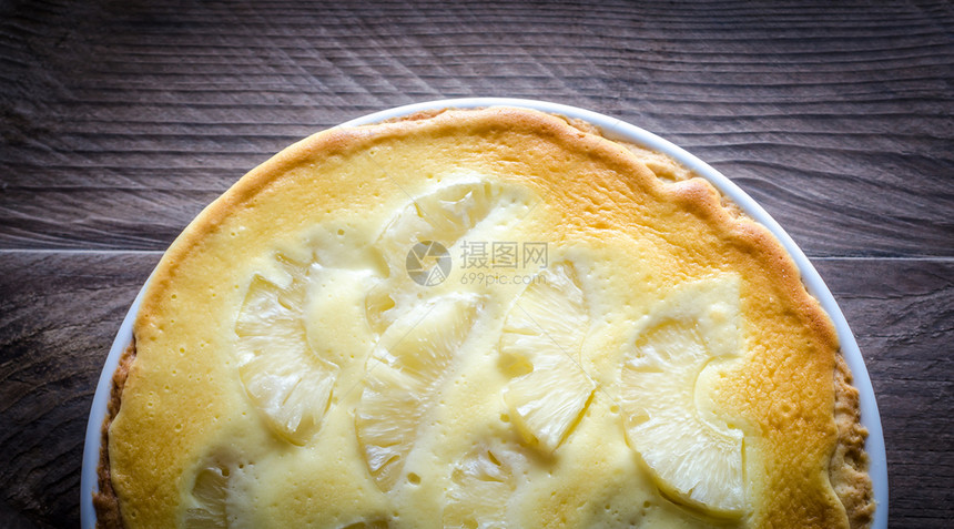 菠萝芝士蛋糕图片