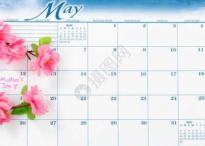 花樱在日历上的节假图片