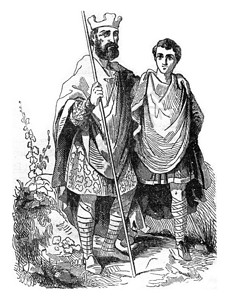 埃德加国王和一位高贵的撒克逊人1837年英国丰富多彩的历史图片