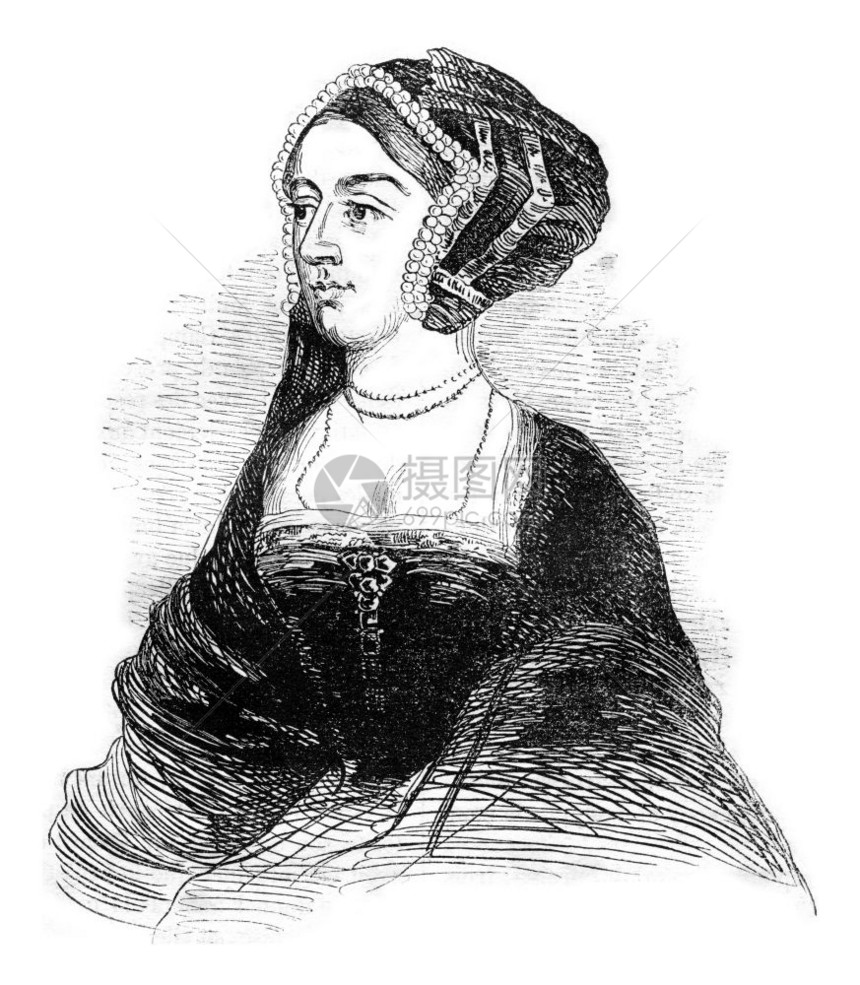 AnneBoleyn的肖像1837年英国丰富多彩的历史图片