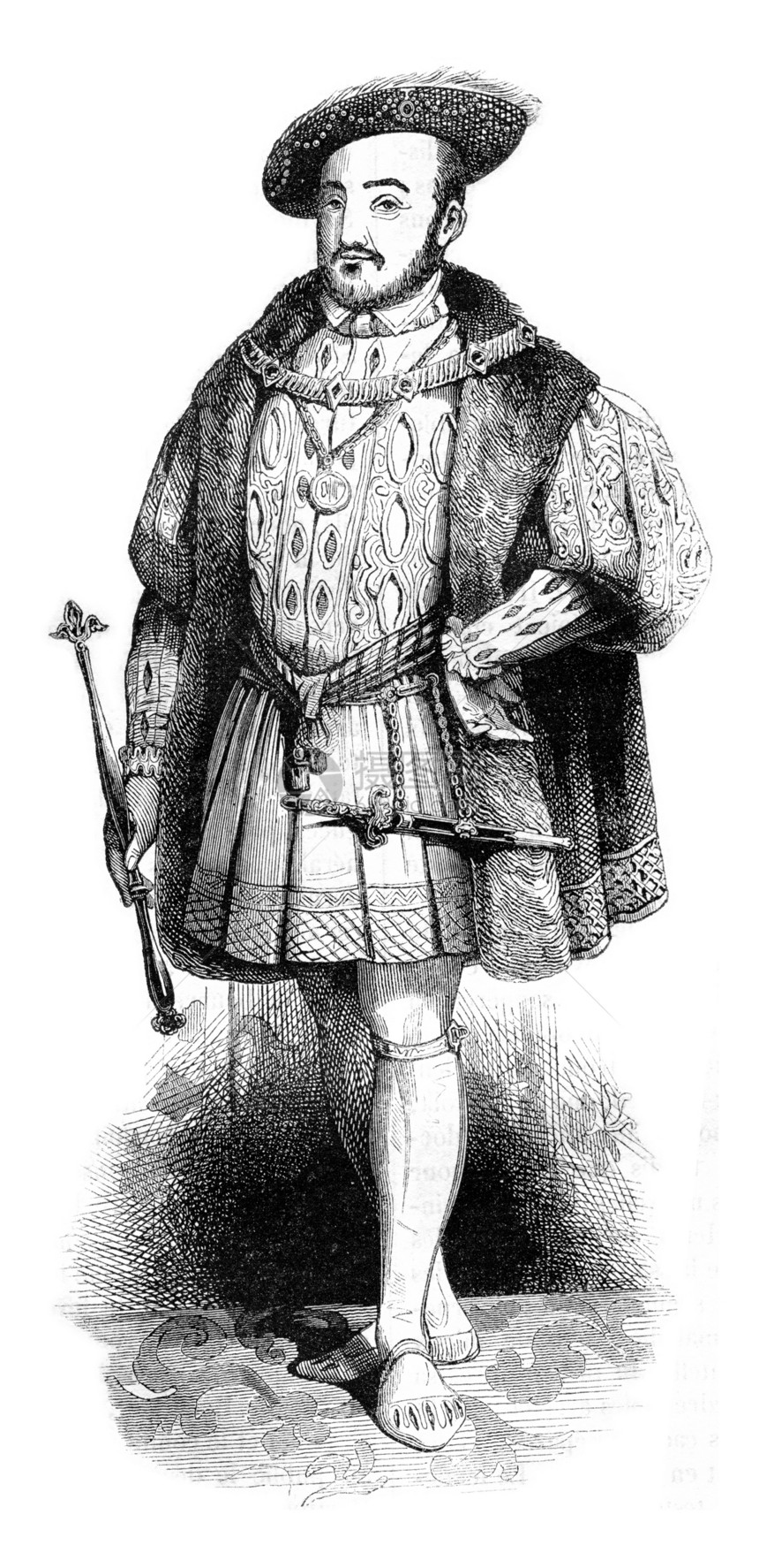 亨利八世登上王位时的肖像和服饰1837年英国丰富多彩的历史图片