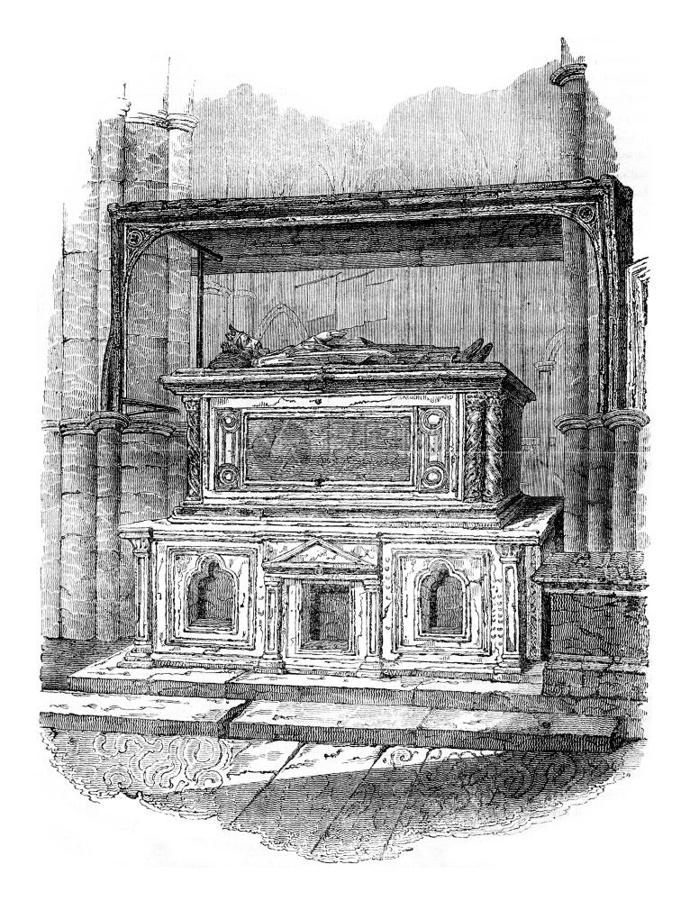 亨利三世墓在威斯敏特1837年英国丰富多彩的历史图片