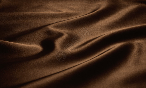 棕色丝绸美丽的布背景背景