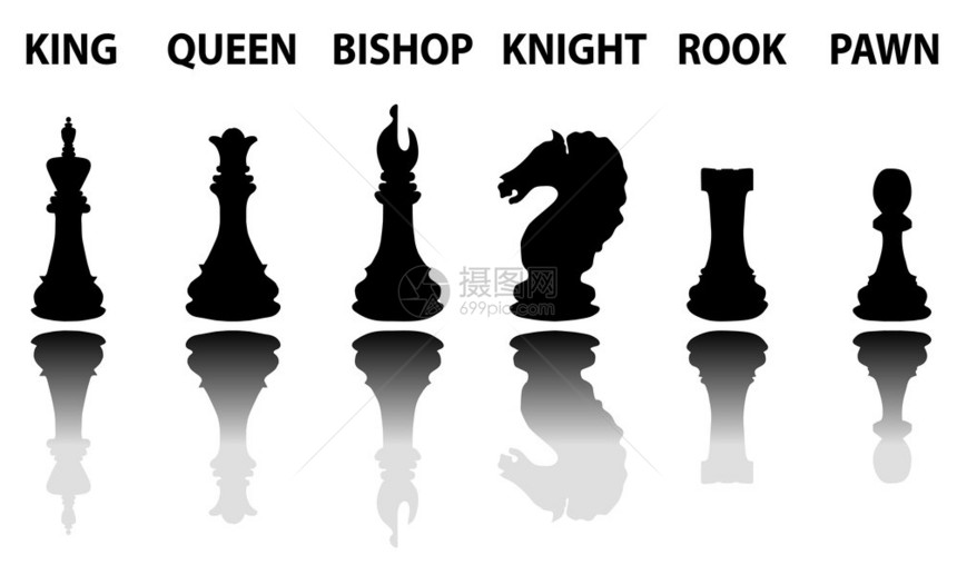象棋碎片圆轮式黑色反射和白背景上姓名的黑色圆轮式图片
