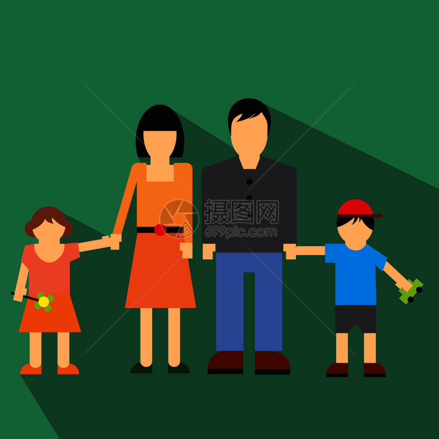 Web或移动设备的家庭平面图标图片