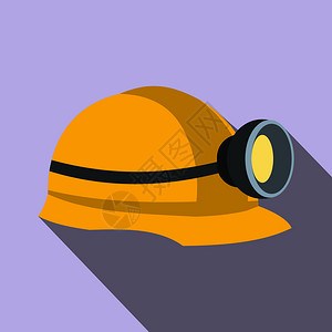 工人的帽子矿工头盔插画