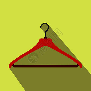 黄色背景的红外套挂架平面图标红外套挂架平面图标图片