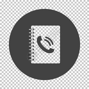 笔记本模板电话簿图标在tranparency网格上减缩tenciil设计矢量插图插画