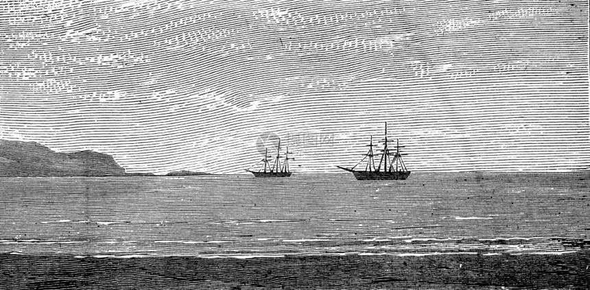 巴拿马港古代印刷图解旅行日报18790年旅行日报图片