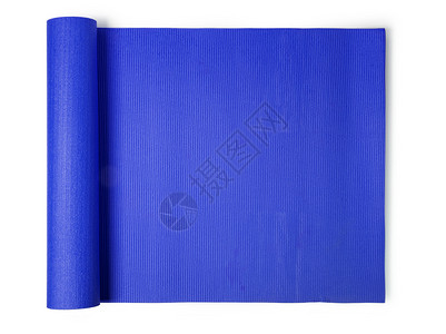 蓝色瑜伽垫图片