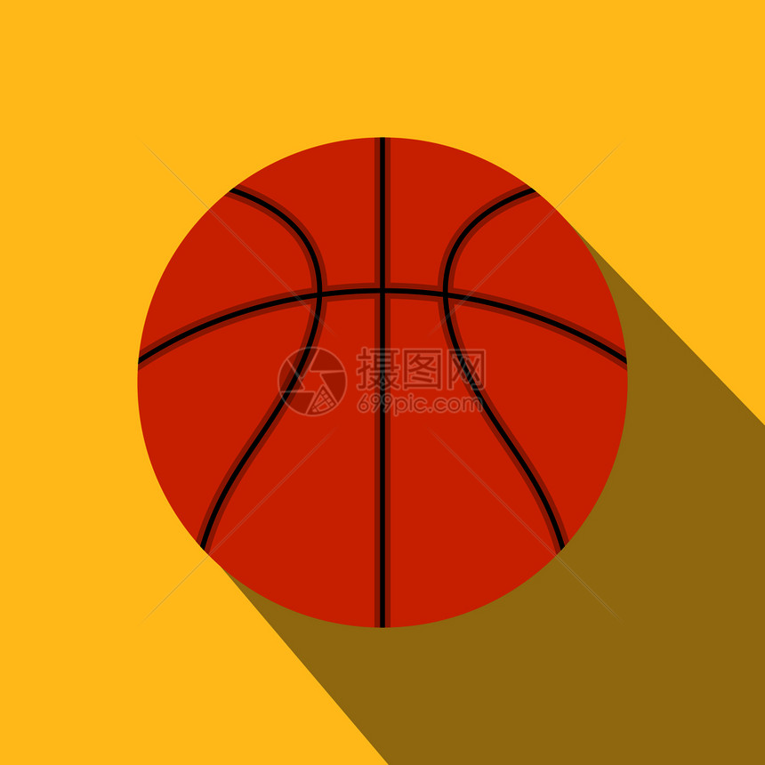 篮球平面图标图片