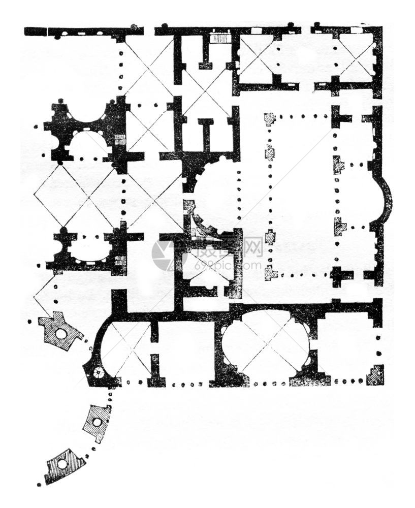 半空浴Caracalla1836年MagasinPittoresque1836年图片