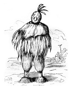 GrisBaSimera的男子1836年的MagasinPittoresque背景图片