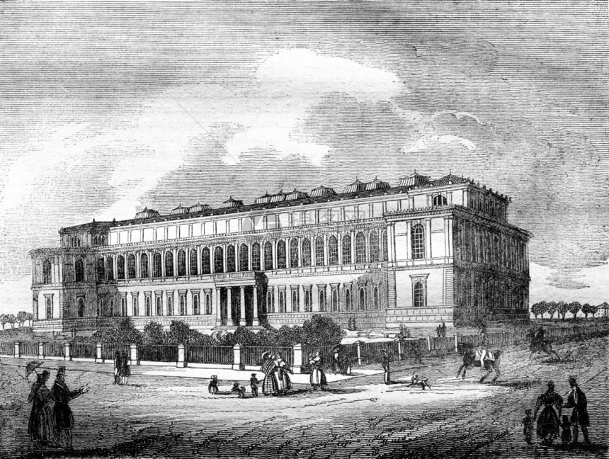 Pinacotheque慕尼黑的绘画博物馆1836年的MagasinPittoresque图片