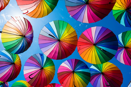 雨伞模板彩虹自豪保护背景