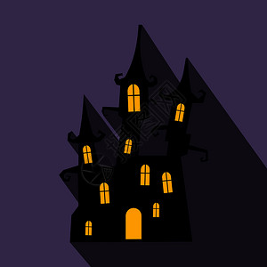 闹鬼的房子梦想城堡插画