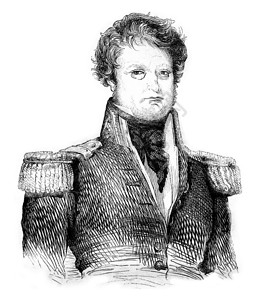 DumontdUrville海军上将1842年MagasinPitoresque1842年背景图片