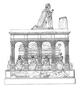 路易斯十二世墓在圣德尼斯教堂1842年马加辛皮托雷斯克图片