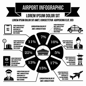 任何设计都采用平式机场信息图平式机场信息图图片
