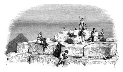 大金字塔平台Cheops1843年MagasinPittoresque图片