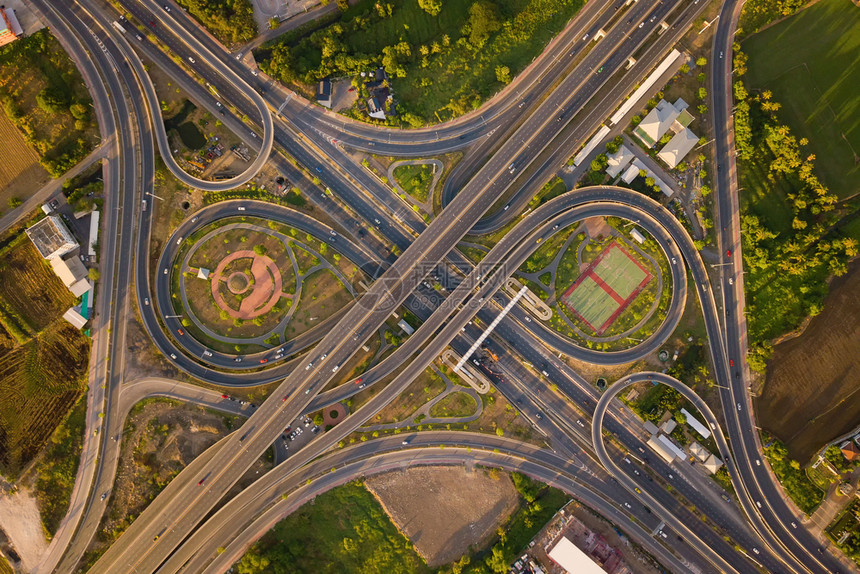 曼谷高速公路空中景象图片