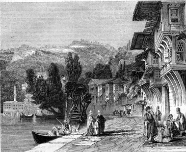Baalbek村的生活1845年MagasinPittoresque图片