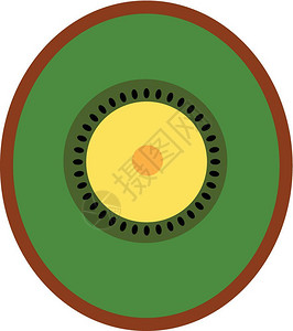 Kiwi矢量颜色绘图或插的切片像图片