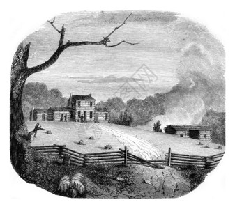 肯塔基州的美国农场1846年的MagasinPittoresque图片