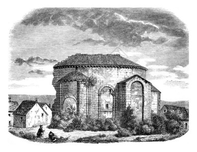 圣伦纳德教堂的废墟1846年MagasinPittoresque图片
