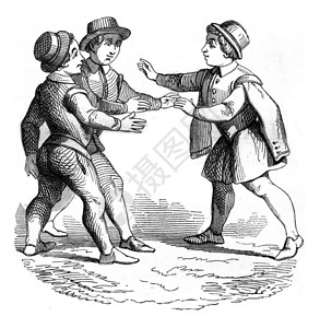扮演人类心脏的儿童1847年的马加辛皮托罗克图片