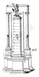 瓦伦丁斯坦塞尔水磁时钟喷泉1847年马加辛皮托雷斯克图片