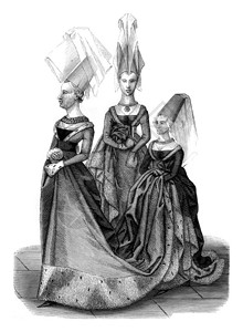 十五世纪查尔斯七的服装公主和她的尊贵女士1847年马加辛皮托雷斯克图片