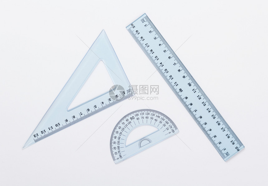 白背景顶视图时的标尺度图片